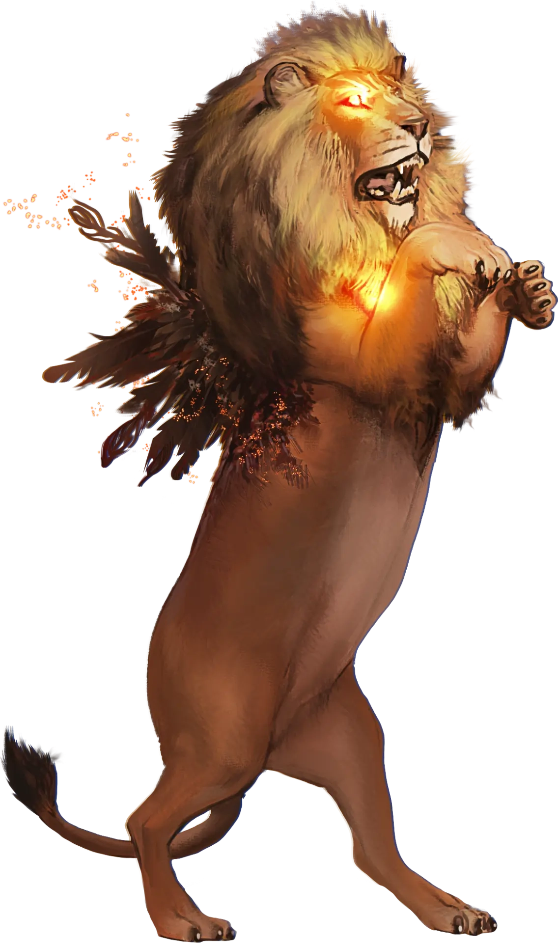 Lion Standing as Man - After